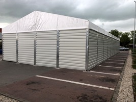 Raktársátor 10 méter széles-82